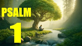 Psalm 1 Reading The Path to Blessedness With words  KJV [upl. by Anthea]