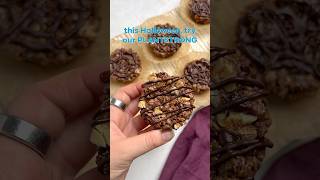 Refined sugarfree Dark Chocolate Granola Cups for halloween 🎃🍫🌱💪 [upl. by Brunella]