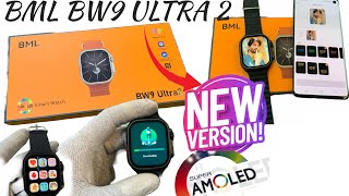 Bml Bw9 Ultra2 Smart Watch  BML BW9 ULTRA SMARTWATCH TIME AND DATE SETTING  Bml bw9 smartwatch led [upl. by Reham979]