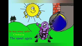 Incy Wincy Spider Song 🎶🕷🕸  Read Aloud for Children  Nursery Rhyme  Remix  storytime [upl. by Eidur]