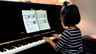 Ophelia age 8  4 octaves D Major scale [upl. by Absalom885]