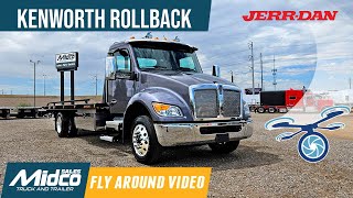 Kenworth T280 JerrDan Rollback Tow Truck For Sale JerrdanCorp [upl. by Idnahk]