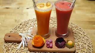 Health amp Weight Loss Drinks Plum Drink  Orange Carrot Drink [upl. by Eihcra]