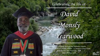 Celebrating the Life of Pastor David Yearwood [upl. by Atnicaj]