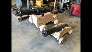 Full Scale Carronade Cannon Carriage [upl. by Elrebmik]