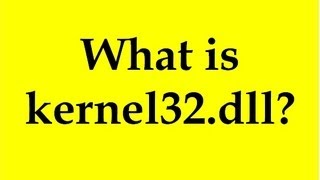 What is kernel32dll [upl. by Malvino586]