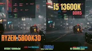 intel i5 13600k ddr5 ram vs Ryzen 5800x3d [upl. by Ellehsyt90]