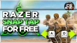 ❗STILL WORKING post patch❗RAZER SNAP TAP FOR FREE on ANY KEYBOARD NULL BINDS  CS2 afap [upl. by Shih]