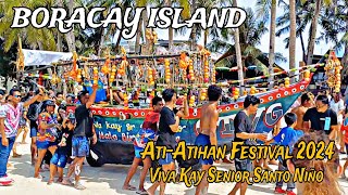 This is BORACAY White Beach on January 14 2024 AtiAtihan Festival Viva Kay Senior Santo Niño [upl. by Xet791]