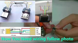 DIY USB OTG micro USB to mini USB for audio DAC [upl. by Noach]