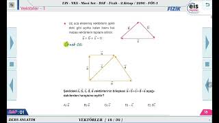 Mavi Set Fizik 2  Vektörler  1 🔩 [upl. by Alyssa]