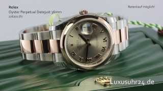 Rolex Oyster Perpetual Datejust 36mm 116201 Luxusuhr24 Ratenkauf ab 20 EuroMonat [upl. by Suzanne]