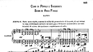 G Pacini  Saffo  Atto III  Scena V Coro e Recitativo di Saffo   1840 [upl. by Aerdnaid]