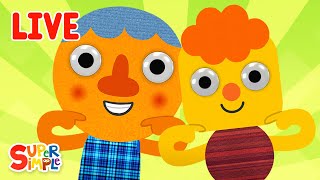 🔴 Super Simple Songs LIVE 🎶  Kids Songs  Super Simple Songs [upl. by Uliram]