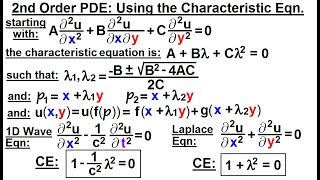 Math Partial Differential Eqn  Ch1 Introduction 31 of 42 2nd Using Characteristic Eqn [upl. by Gerius174]