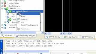 طريقة إنشاء D flipflop ببرنامج Xilinx ise 92i باستخدام VHDL [upl. by Ydnik623]