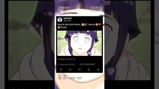 Naruto also like hinata ❤👸💕narutonaruto animeshorts [upl. by Ultann]