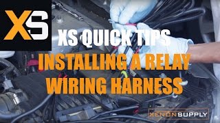 XS HID Quick Tips Installing an HID Relay Wiring Harness [upl. by Etiam209]