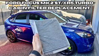 How to Change the PollenCabin Filter in a Ford Focus MK2 STXR5RS 💨 [upl. by Sidnarb]