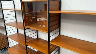 Teak mid century Staples Ladderax shelving system [upl. by Kelwin531]