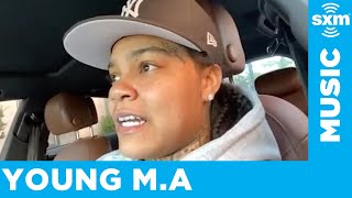 Young MA Reveals What Its Like to Record quotUnaccommodatingquot with Eminem [upl. by Ponce]