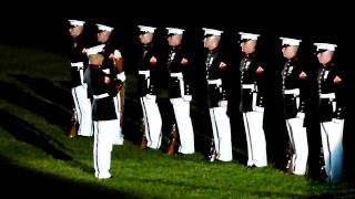 Silent Drill Team Evening Parade  Marine Barracks DC 8th amp I [upl. by Aynosal]