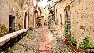 Haut De Cagnes  Bourg Medi Evil City Walk Villeneuve France [upl. by Ahtram]