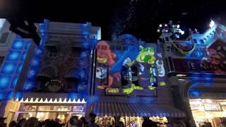 Disneyland Mickeys Mix Magic FULL SHOW  Projection and Fireworks [upl. by Burgwell]