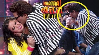 Khatra Khatra Khatra Harsh KISSES Bharti In Public Aditya Narayan Falls In Trap [upl. by Aihsas]