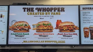 BK Fried Pickle Ranch vs Mexican Street Corn vs Maple Bourbon BBQ Whoppers [upl. by Juanne]