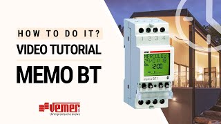 it MEMO BT come configurare un interruttore orarioastronomico di Vemer [upl. by Sirk]