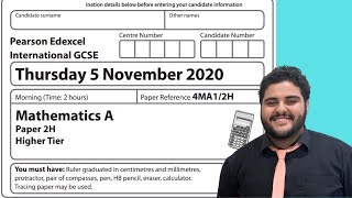 A Part of the Edexcel exam november 2020 [upl. by Orlantha]