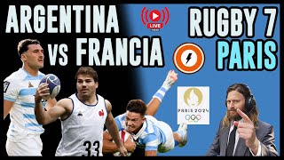 Argentina vs Francia  Juegos Olímpicos Paris 2024  Rugby 7  Reacción en VIVO pumas7 [upl. by Daahsar]