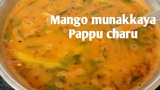 Raw Mango munakkaya Pappu charu [upl. by Lachus]