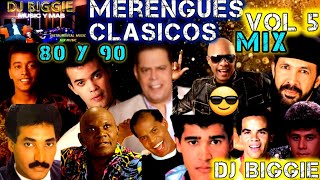 MERENGUE CLASICO MIX BAILABLE DE LOS 80 Y 90 VOL 5 DJ BIGGIE merengueclasico merenguemix [upl. by Schwerin510]