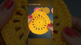 Crochet a Flower Coaster  Tutorial [upl. by Basia733]