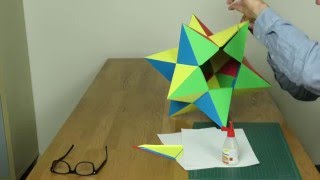 Paper Small Stellated Dodecahedron Tutorial [upl. by Fisa346]