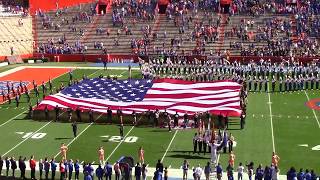 UF Gator Marching Band 111718  PreGame National Anthem and Alma Mater [upl. by Llevram221]