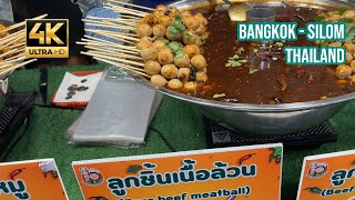 Explorando Silom en Bangkok  Tailandia  Walking Tour [upl. by Oinesra]