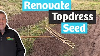 Aerating Scarifying and levelling out a bumpy lawn [upl. by Asetal]