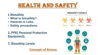 Health and Safety Biosafety Levels1234 Personal Protective Equipments PPE  HindiUrdu [upl. by Helmut]