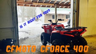 CFMOTO CFORCE 400 How does it compare to the other ATVs [upl. by Gualtiero434]