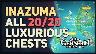 All 20 Inazuma Luxurious Chest Locations Genshin Impact [upl. by Accire]