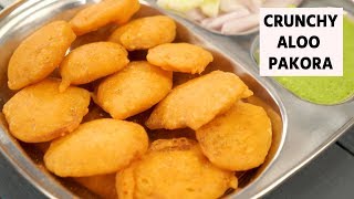 Crunchy Aloo Pakora  Easy Lockdown Street Style Recipes  CookingShooking [upl. by Ennavoj]