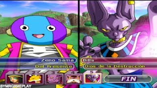 Dragon Ball Z Budokai Tenkaichi 3 Zenos samas vs Dioses destructores [upl. by Yerdna]