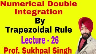 Numerical Double Integration Bsc 3rd year Numerical Analysis Trapezoidal Rule [upl. by Htrap969]