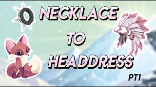 Animal Jam Necklace to Headdress Challenge Part 1 [upl. by Etnovahs704]