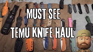 Temu Knife Extravaganza MustSee Haul [upl. by Dosi]