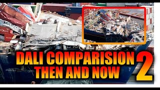 Comparing the Dali cleanup post accident until now Port of Baltimore is coming back quicklyAudio [upl. by Blackmore989]