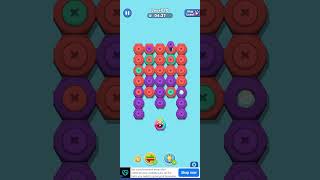 Nut n Bolt sort color Puzzle level 20 imalidotcom Solution gameplay sorting the nut and bolt [upl. by Ruttger]